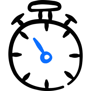 Time Stopwatch Icon from Freehand Duotone - Free Set