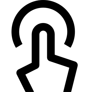 Touch Finger Circle Icon from Nova Line - Free Set