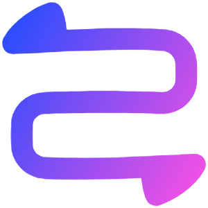 Triangle Arrow Curvy Both Direction 2 Icon from Plump Gradient - Free Set
