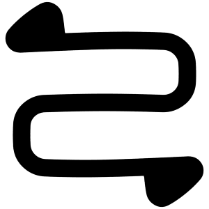 Triangle Arrow Curvy Both Direction 2 Icon from Plump Remix - Free Set