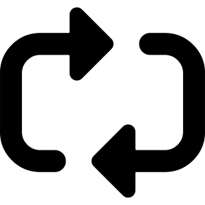 Triangle Arrow Reload Horizontal 2 Icon from Core Remix - Free Set