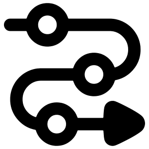 Triangle Arrow Roadmap Icon from Plump Remix - Free Set