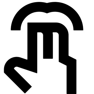 Two Finger Tap Icon from Sharp Remix - Free Set