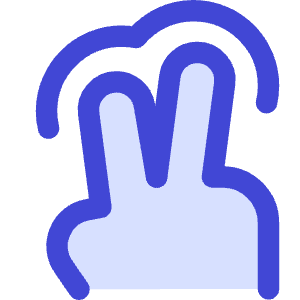 Two Finger Tap Icon from Core Duo - Free Set