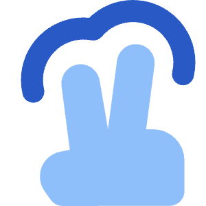 Two Finger Tap Icon from Core Flat - Free Set