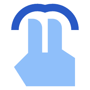 Two Finger Tap Icon from Sharp Flat - Free Set