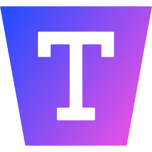 Type Area Icon from Sharp Gradient- Free Set