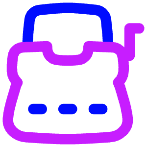 Typewriter Icon from Flex Neon - Free Set