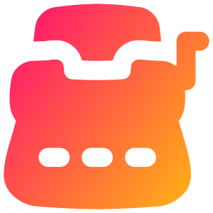 Typewriter Icon from Flex Gradient - Free Set