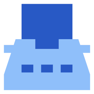 Typewriter Icon from Sharp Flat - Free Set