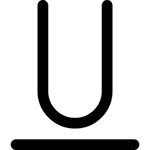Underline Text 1 Icon from Core Line - Free Set