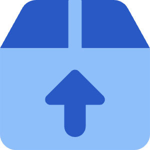 Upload Box 1 Icon from Core Flat - Free Set