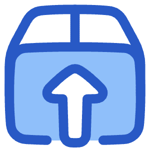 Upload Box 1 Icon from Plump Duo - Free Set