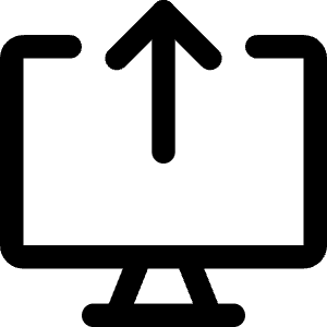 Upload Computer Icon from Core Line - Free Set