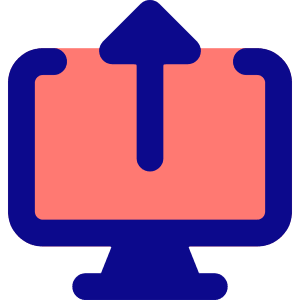 Upload Computer Icon from Core Pop - Free Set