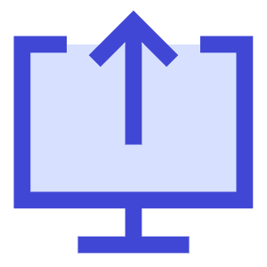 Upload Computer Icon from Sharp Duo - Free Set