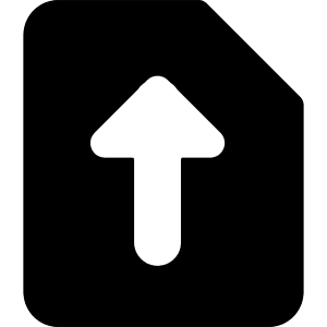 Upload File Icon from Core Solid - Free Set