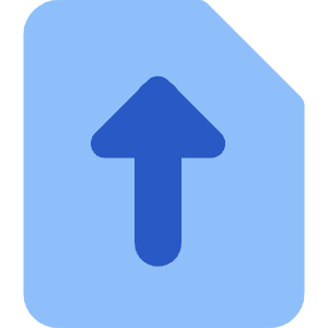Upload File Icon from Core Flat - Free Set