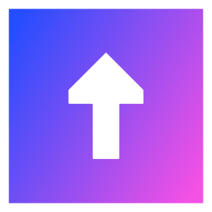 Upload Square Icon from Sharp Gradient- Free Set
