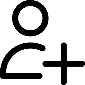 User Add Plus Icon from Core Line - Free Set