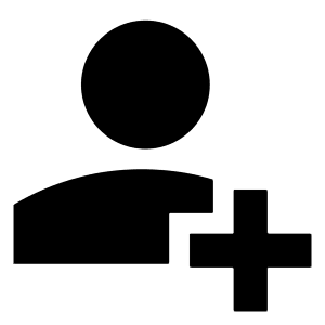 User Add Plus Icon from Sharp Solid - Free Set