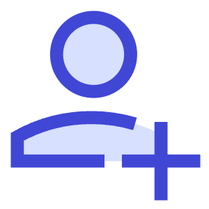 User Add Plus Icon from Sharp Duo - Free Set