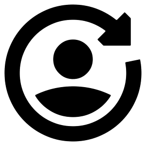 User Arrows Account Switch Icon from Sharp Solid - Free Set