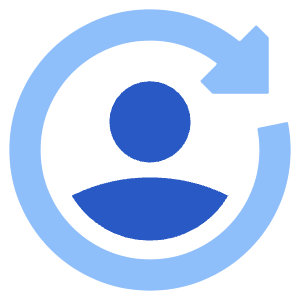 User Arrows Account Switch Icon from Sharp Flat - Free Set