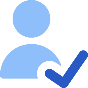 User Check Validate Icon from Core Flat - Free Set