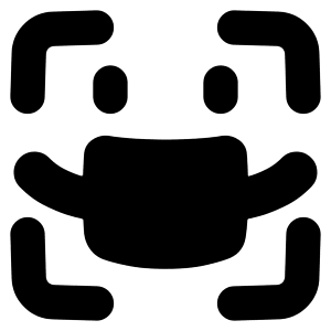 User Face Id Mask Icon from Plump Solid - Free Set