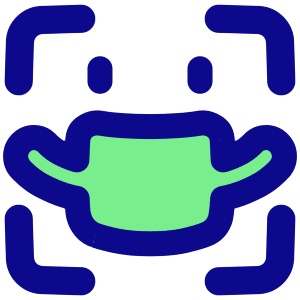 User Face Id Mask Icon from Plump Pop - Free Set