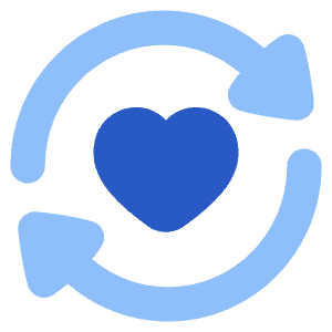 User Feedback Heart Icon from Plump Flat - Free Set