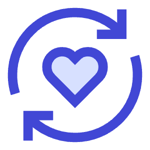 User Feedback Heart Icon from Sharp Duo - Free Set