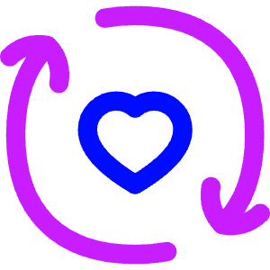 User Feedback Heart Icon from Flex Neon - Free Set