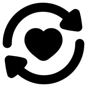 User Feedback Heart Icon from Plump Solid - Free Set