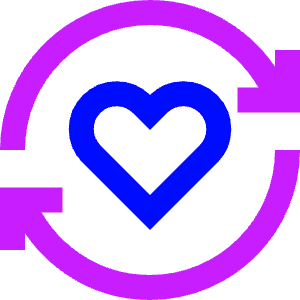 User Feedback Heart Icon from Sharp Neon - Free Set