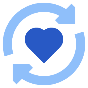 User Feedback Heart Icon from Sharp Flat - Free Set