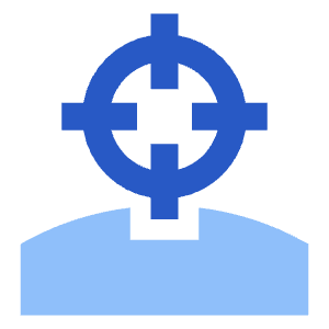 User Head Focus Icon from Sharp Flat - Free Set