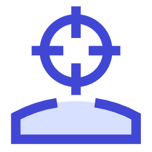 User Head Focus Icon from Sharp Duo - Free Set