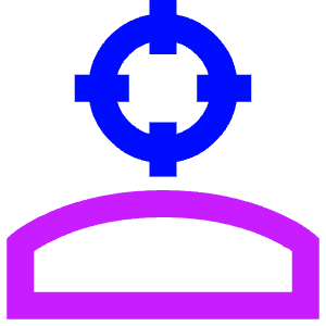 User Head Focus Icon from Sharp Neon - Free Set