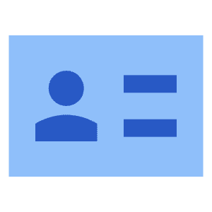 User Identifier Card Icon from Sharp Flat - Free Set