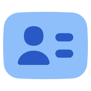 User Identifier Card Icon from Flex Flat - Free Set
