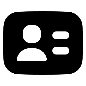 User Identifier Card Icon from Flex Solid - Free Set