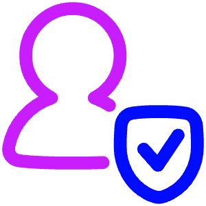 User Protection Check Icon from Plump Neon - Free Set