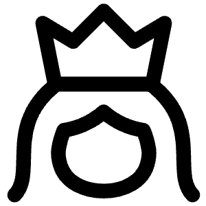 User Queen Crown Icon from Flex Line - Free Set
