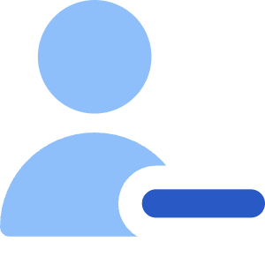 User Remove Subtract Icon from Core Flat - Free Set