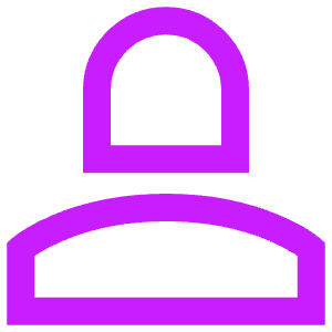 User Single Neutral Female Icon from Sharp Neon - Free Set