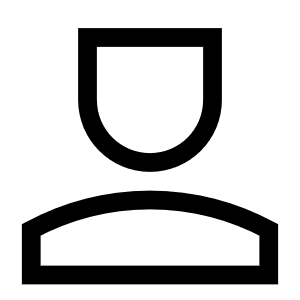 User Single Neutral Male Icon from Sharp Line - Free Set