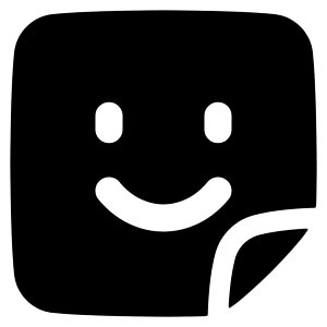 User Sticker Square Icon from Plump Solid - Free Set