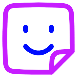 User Sticker Square Icon from Plump Neon - Free Set